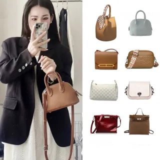 【BAGGLY&CO】頭層牛皮★韓系潮流真皮斜背包/後背包(韓國風格 真皮包包 多款選)