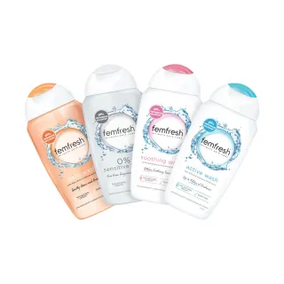 【femfresh 芳芯】私密潔膚露任選 超值4入組(蘆薈/益生菌/銀離子/無香)