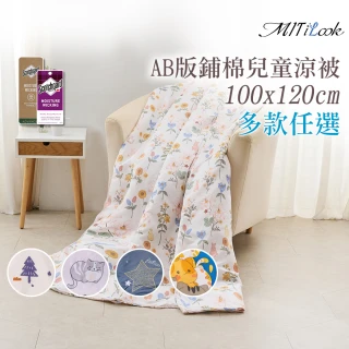 【MIT iLook】超值2入 台灣製抗菌3M吸濕排汗絲柔棉兒童鋪棉四季被(100x120cm-多款任選)