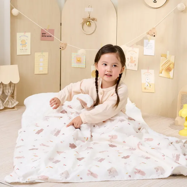 【bebenuvo】韓國新款雙面四季午睡被組(幼兒園極力推薦睡袋組/內裏可拆/可機洗)