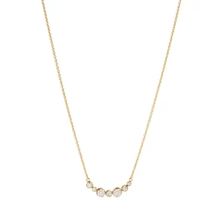 【Georg Jensen 官方旗艦店】SIGNATURE DIAMONDS 項鍊(18K黃金 鑽石 項鍊)