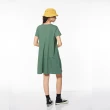 【JEEP】女裝 素面簡約短袖連身裙(綠色)