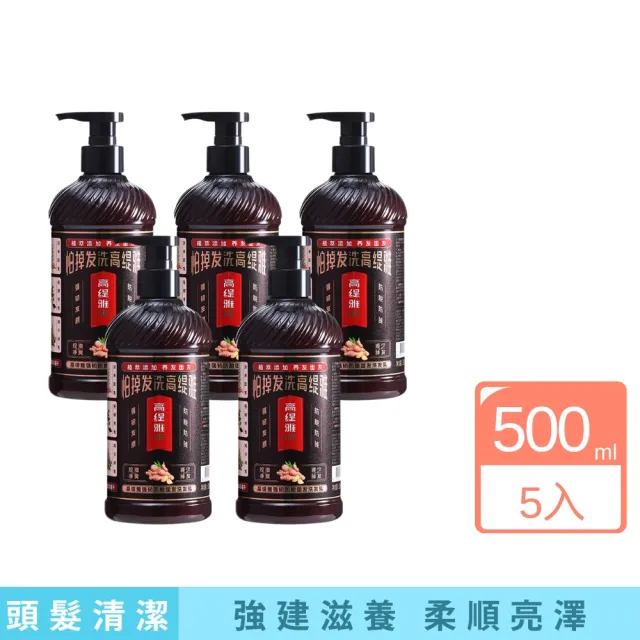 【iBloom】高緹雅防脫固髮洗髮乳500ml 5入組(保濕 修護 補水 控油 去屑)