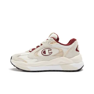 【Champion】官方直營 女款-Champ Breaker 2.0 運動休閒老爹鞋-米色/深紅色(U3DFCCW08L8)