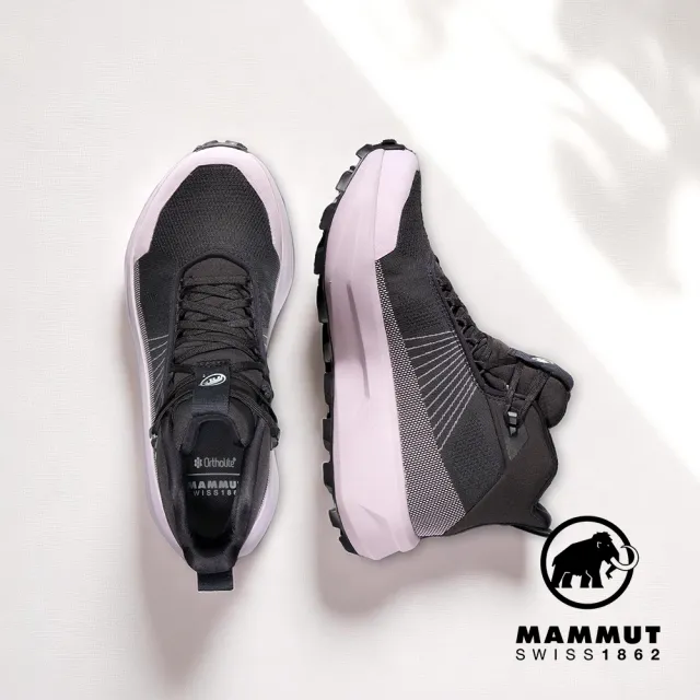 【Mammut 長毛象官方直營】Aenergy Mtn Mid GTX 防水中筒健行鞋 女款 黑/紫風輪 #3030-05330