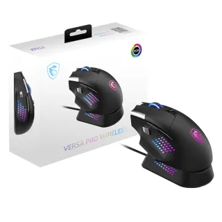 【MSI 微星】VERSA PRO WIRELESS 電競無線滑鼠(MOUSE DOCK PRO 充電底座組)