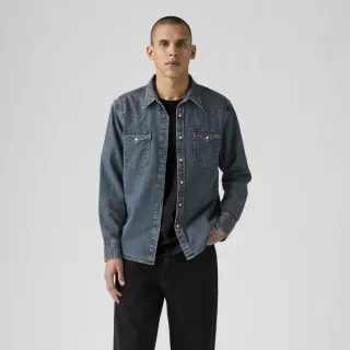 【LEVIS】長袖襯衫 牛仔襯衫 雙口袋設計 男生上衣 熱賣單品 85744-0103