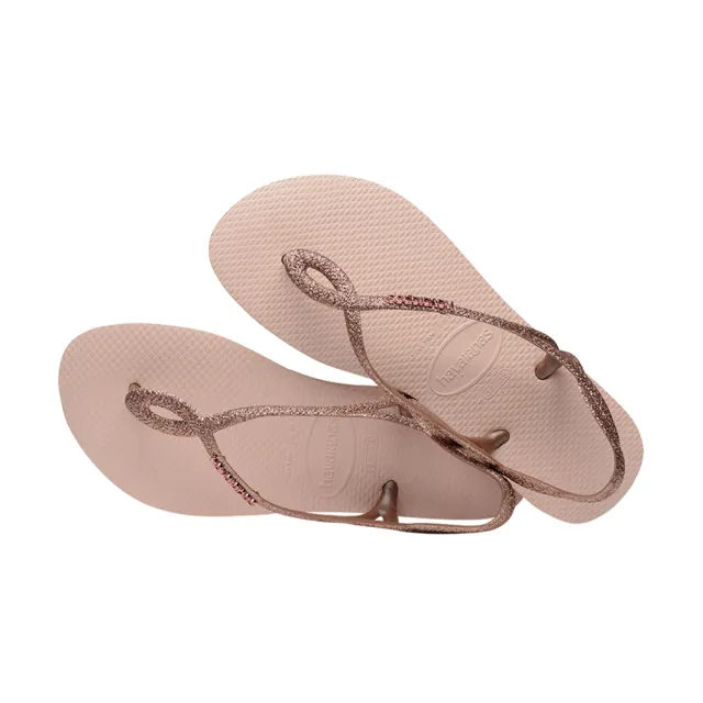 【havaianas 哈瓦仕】拖鞋 女鞋 涼鞋 巴西 Luna Premium 芭蕾粉 4146130-0076W