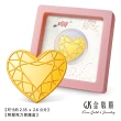【GJS 金敬順】黃金9999金條元寶金豆多選款(金重:1.00錢)
