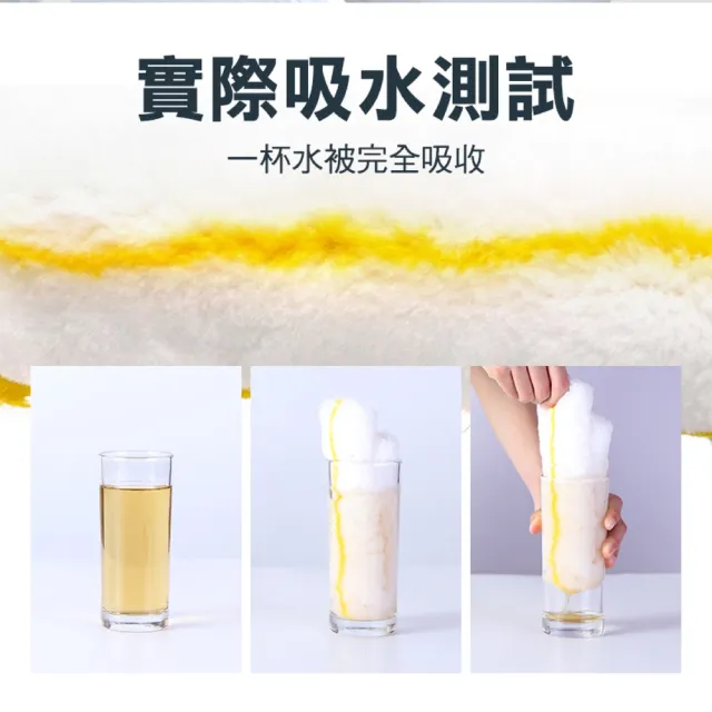 【HOME+】塗水器替換毛布頭 2入 擦玻璃布 清潔工具 B-GCS4(擦拭布 洗窗刷 擦窗器配件)