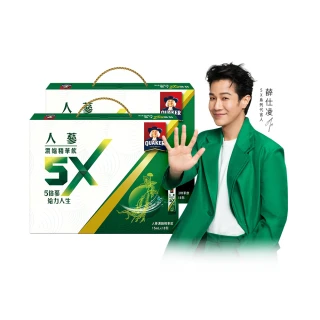 【QUAKER 桂格】5X人蔘濃縮精華飲15ml×18入x2盒(共36入)