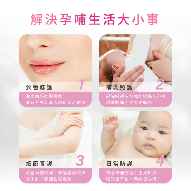 【媽咪莉娜】乳尖修護膏20ml(羊脂膏)
