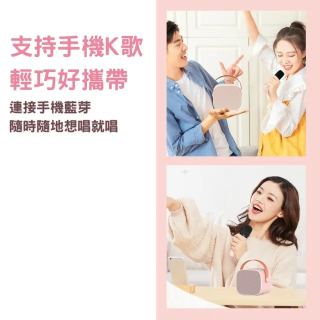 【LEBO樂柏】無線雙麥克風音箱(KTV/藍芽音箱/麥克風/無線麥克風/直播麥克風/露營麥克風)