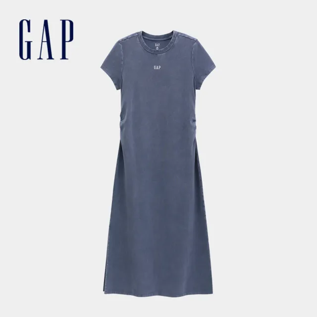 【GAP】Logo刺繡印花圓領翻領洋裝-多款任選(765947&764820&764921)