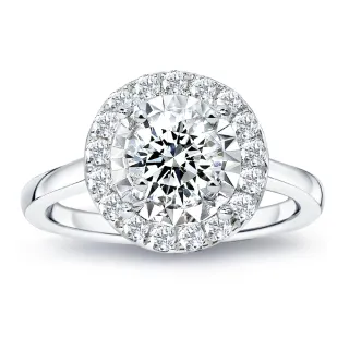 【King Star】GIA 一克拉 Dcolor 鉑金台 天然鑽石戒指 星鑽圓滿(3克拉視覺效果)