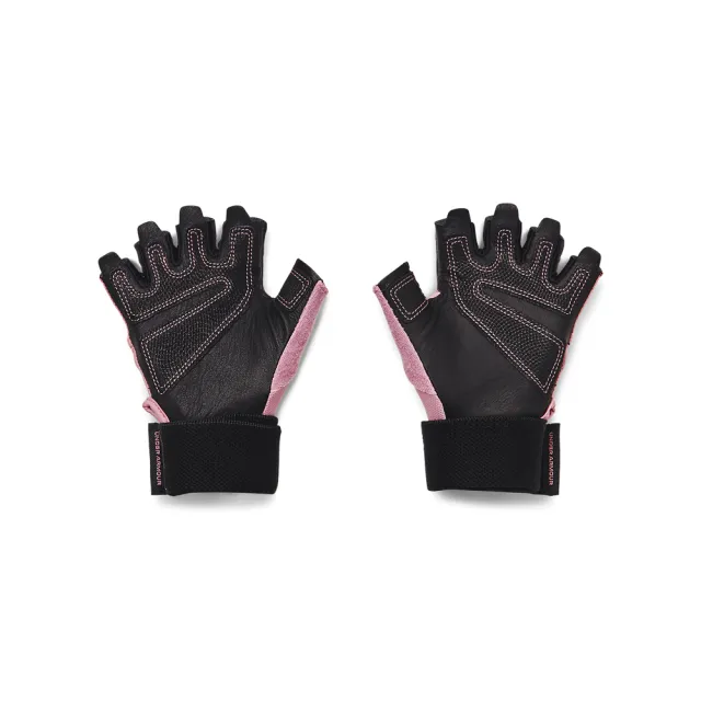 【UNDER ARMOUR】UA 女 重訓手套_1369831-697(黑粉)
