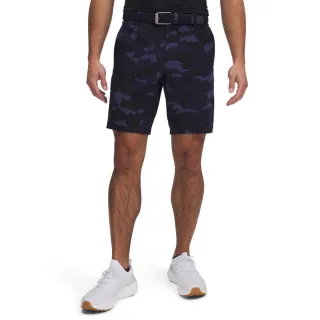 【UNDER ARMOUR】UA 男 Drive 印花錐形高爾夫短褲_1383953-411(黑藍色印花)