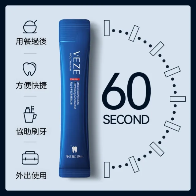 【iBloom】梵貞男士小蘇打清新漱口水10ml*20條/盒-6盒入(有效減少口臭 l 恢復清新口氣)