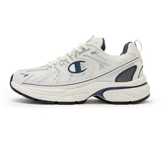 【Champion】官方直營 女款-Time Racer 224休閒慢跑鞋-淺米色/深藍色(U4AFCRW09M8)