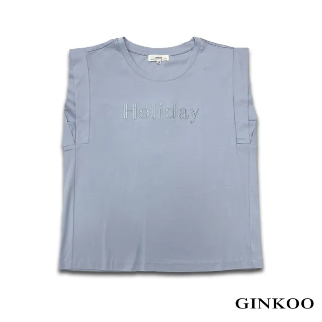 【GINKOO 俊克】holiday簡約連肩袖背心