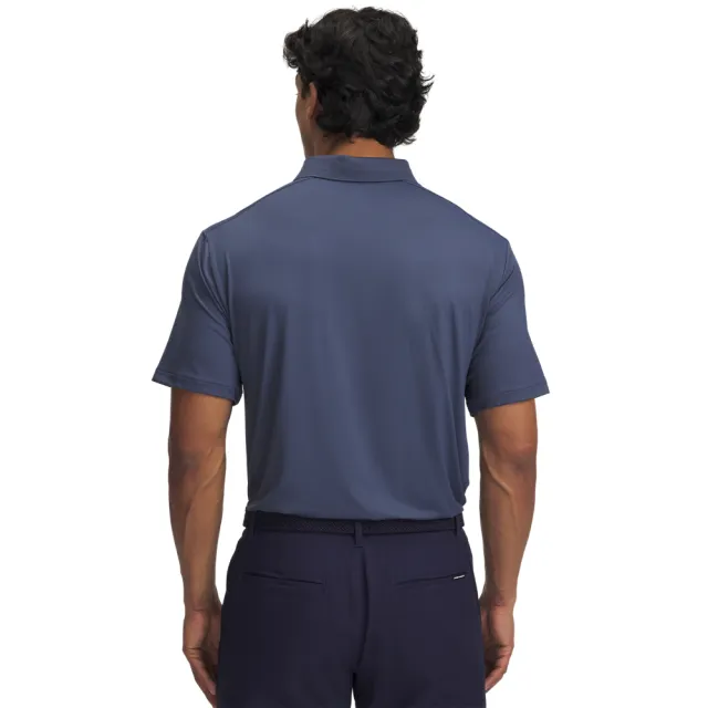 【UNDER ARMOUR】UA 男 Drive Chill 短POLO_1389596-044(深藍色)