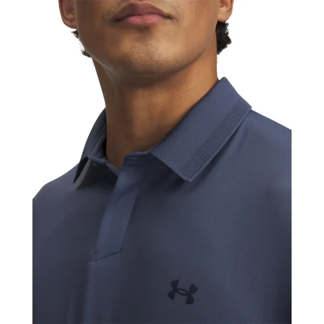 【UNDER ARMOUR】UA 男 Drive Chill 短POLO_1389596-044(深藍色)