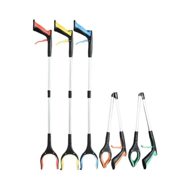 【全方位戶外用品館】可折疊 多功能取物夾 83cm(垃圾夾、懶人夾、縫隙失物夾)