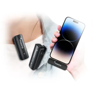 【ifive】maono無線領夾麥克風 一對二(APPLE MFI iphone 直播 短影音 自媒體 收音設備 拍片 行銷)