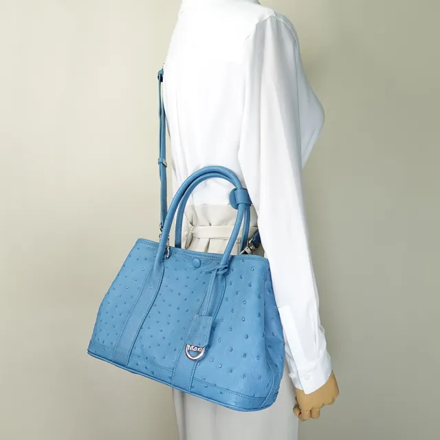 【M2nd】珍稀鴕鳥皮經典時尚托特包(T9422A)