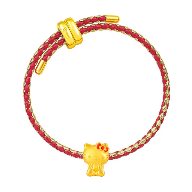 【Just Gold 鎮金店】三麗鷗 奶萌寶寶-Kitty 黃金串珠