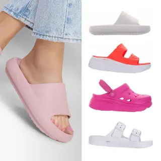 【SKECHERS】女鞋 涼鞋 拖鞋 輕量避震科技 魔鬼氈 休閒鞋(多款)