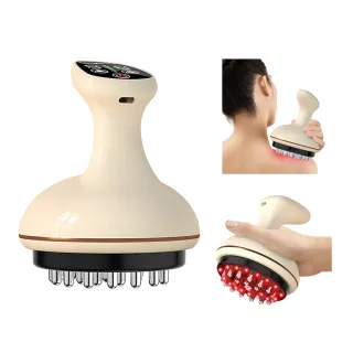 【kingkong】熱敷電動經絡刷HJ-01 紅光震動按摩儀 疏通經絡刮痧儀