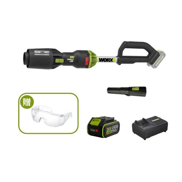 【WORX 威克士】20V 鋰電無刷吹風機 WU231(吹風機 吹葉機 吹草機 落葉吹風機 直流吹風機 吹塵 園藝 直流)