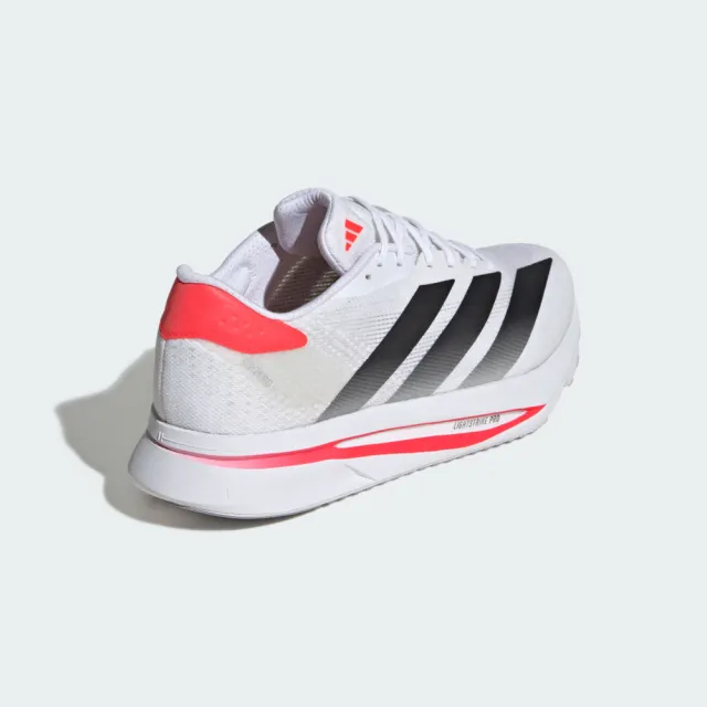 【adidas 愛迪達】Adizero Sl2 M Wide 男女 慢跑鞋 寬楦 彈力 支撐 緩震 白 黑紅(JI2987)