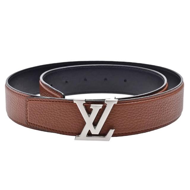 LV LOUIS VUITTON路易威登 M8220V Heritage 35 系列雙面小牛皮字母釦環腰帶/皮帶