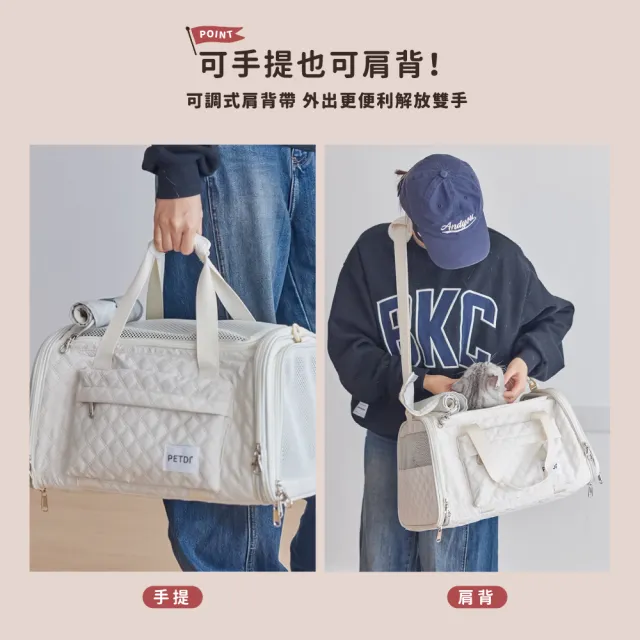 【chachacha】可拓展寵物外出包(航空寵物包/手提肩背)
