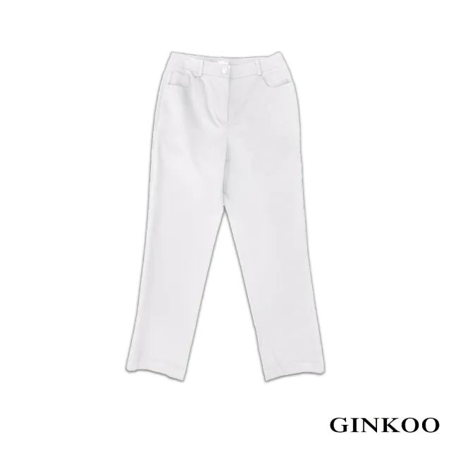 【GINKOO 俊克】簡約風合身窄褲