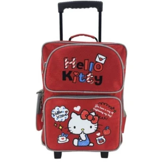 【SANRIO 三麗鷗】Hello Kitty三段拉桿書包(台灣正版授權)