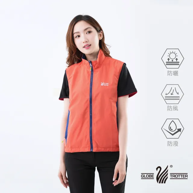 【遊遍天下】男女款抗UV防風防潑水雙面穿背心 多色(XS-L)