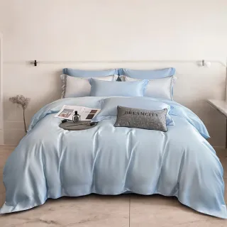 【A-nice】升級加厚 100%天絲被套床包枕套組(雙人/加大 素色經典TG系列 60支 350織)