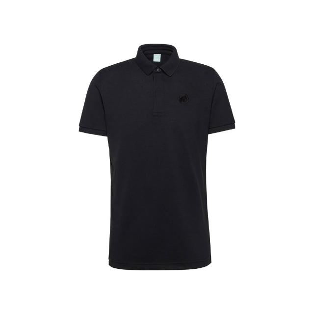【Mammut 長毛象官方直營】Mammut Logo Polo AF 經典百LOGO搭Polo短袖衫 男款 黑色 #1017-06710