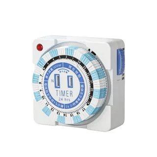 【KINYO】24小時多段安全定時器 2P定時插座(省電小幫手.控制家電使用時間)