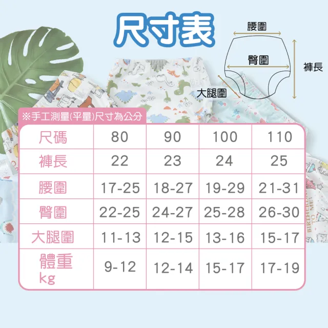 【Mua 姆兒選品】日本加厚6層紗學習褲訓練褲10入組(幼稚園 幼兒園 兒童內褲 布尿布)