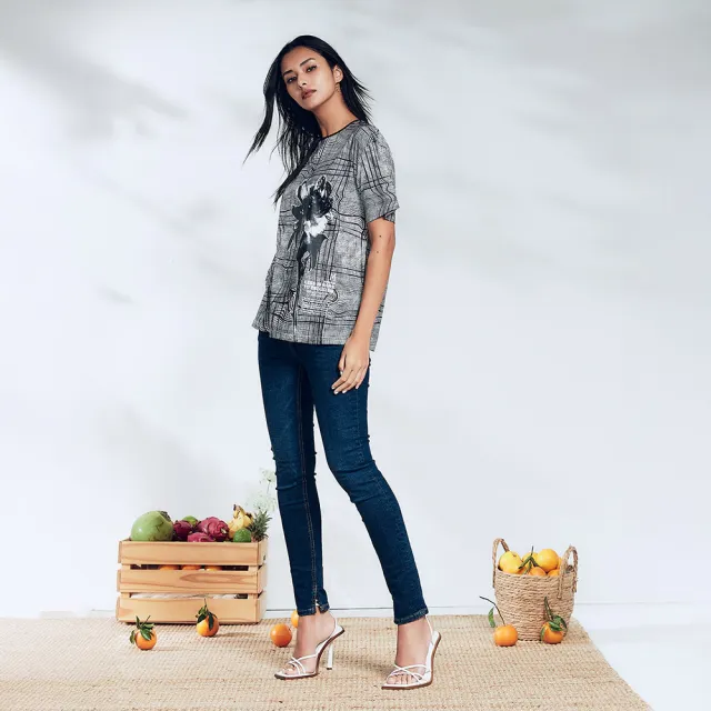 【ICHE 衣哲】Cop.Copine法式時尚休閒落肩寬袖連帽造型上衣