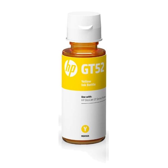 【HP 惠普】官方直營 GT52 黃色墨水瓶(M0H56AA)(Smart Tank215/520/615/580/725/755/795)