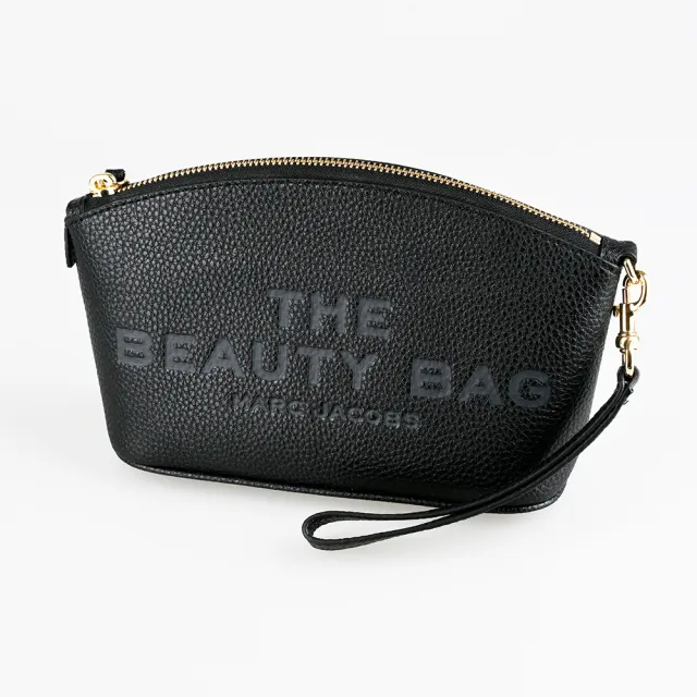 【MARC JACOBS】MARC JACOBS 經典可拆卸腕帶化妝/手拿/收納包(黑)