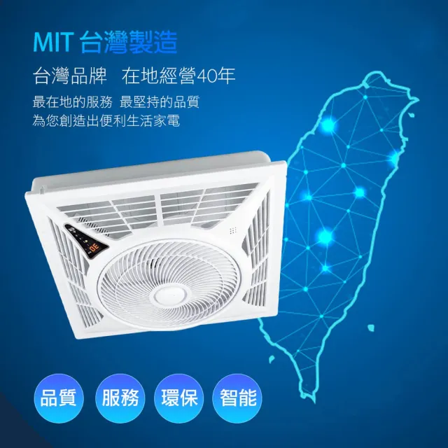【勳風】14吋DC直流變頻循環吸頂扇/輕鋼架專用(HFB-K7449)