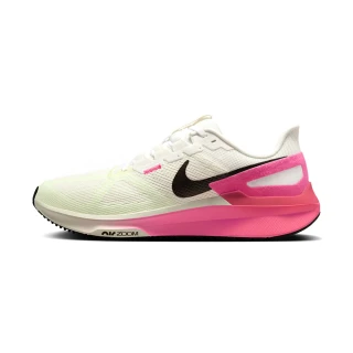 【NIKE 耐吉】Structure 25 CM 男鞋 粉紅色 緩震 運動 跑鞋 透氣 網布 慢跑鞋 IB7451-100