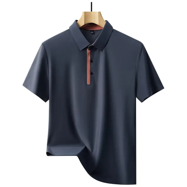 【巴黎精品】極速出貨 POLO衫短袖上衣(休閒冰絲彈力涼爽男裝6色a1eo13 2G)