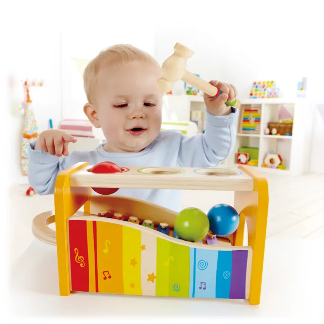 【Hape】多功能敲琴台(音樂玩具/樂器玩具/幼童玩具/啟蒙)